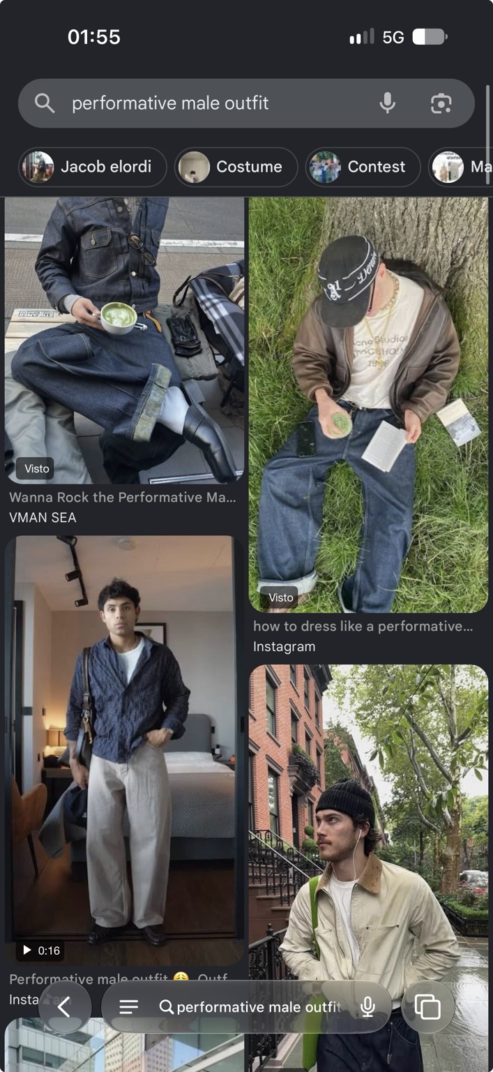 User-supplied performative male aesthetic reference two